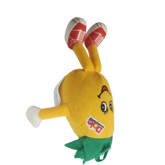 1999 Set Of 4 Dole Fruit Plush Characters Pineapple Cranberry Banana & Papaya 7" - Picture 11 of 16